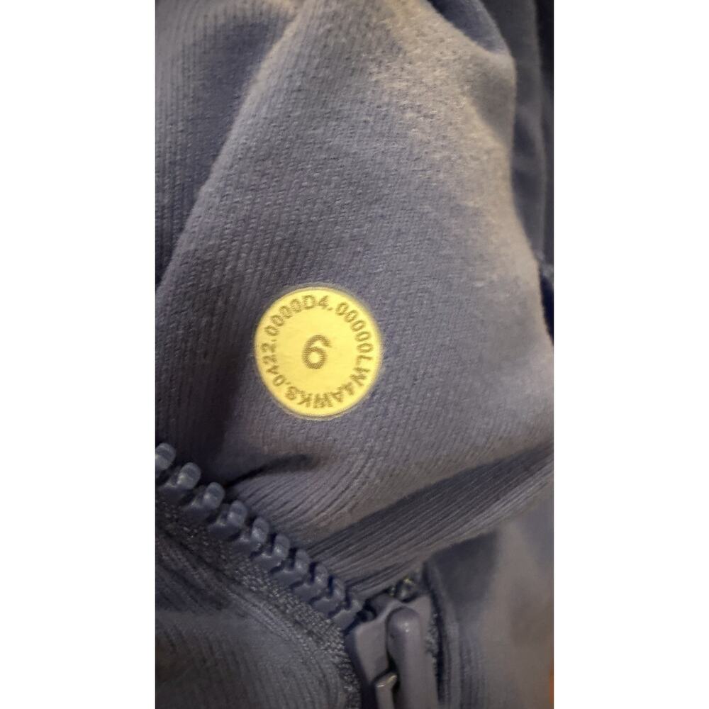 RARE LULULEMON DEFINE Jacket WILD INDIGO Periwinkle Blue Purple -LUON SZ 6 - Picture 4 of 4